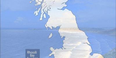 خريطة المملكة المتحدة الشاطئ