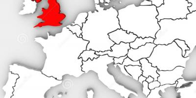 خريطة بريطانيا و أوروبا